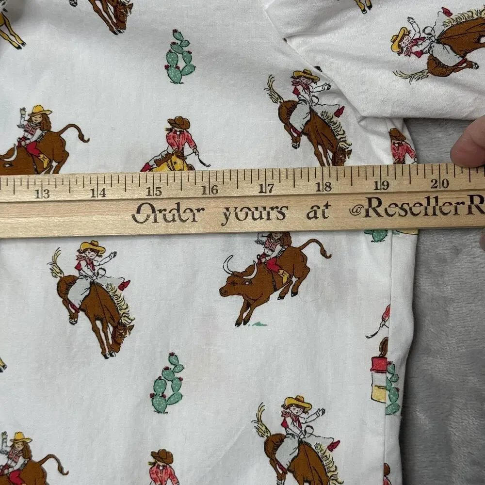 Wrangler Shirt Girls XXL White Pearl Snap Cowgirl Rodeo Barrel Racer Western